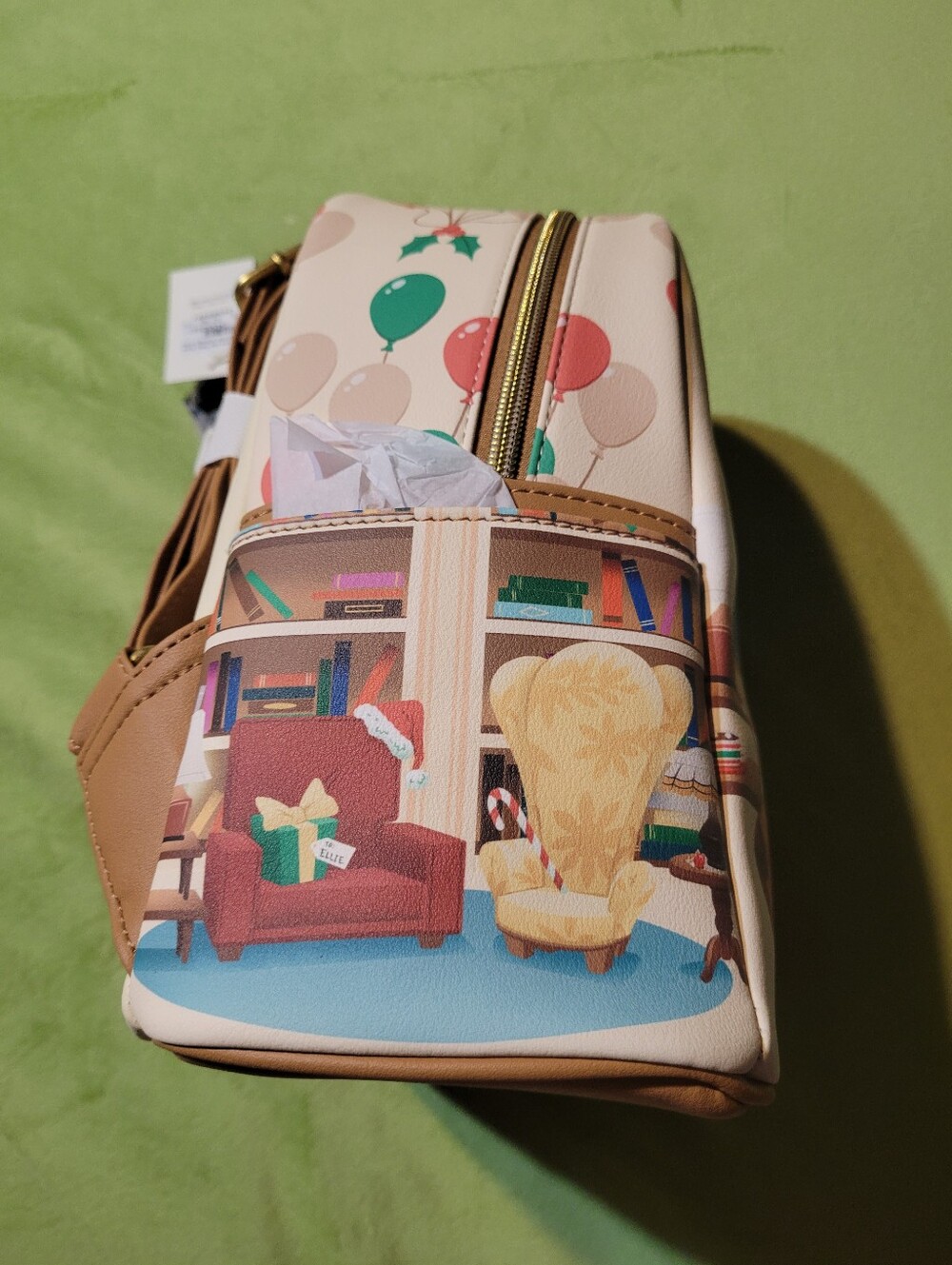 Loungefly Disney Pixar Up Carl & Ellie Christmas Tree Holiday Mini Backpack - Picture 4 of 5